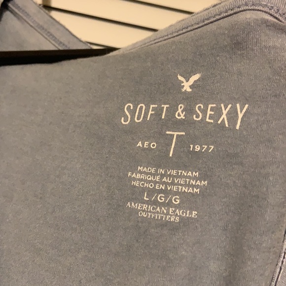 Aerie soft and sexy lace up tee - Picture 3 of 3